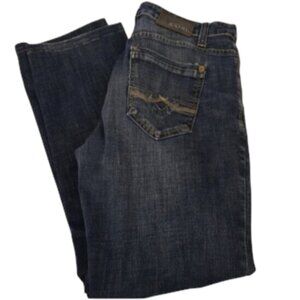 Black Bull Athletic Fit Jeans Dark Wash Men's Size 32 Straight Leg Hemmed